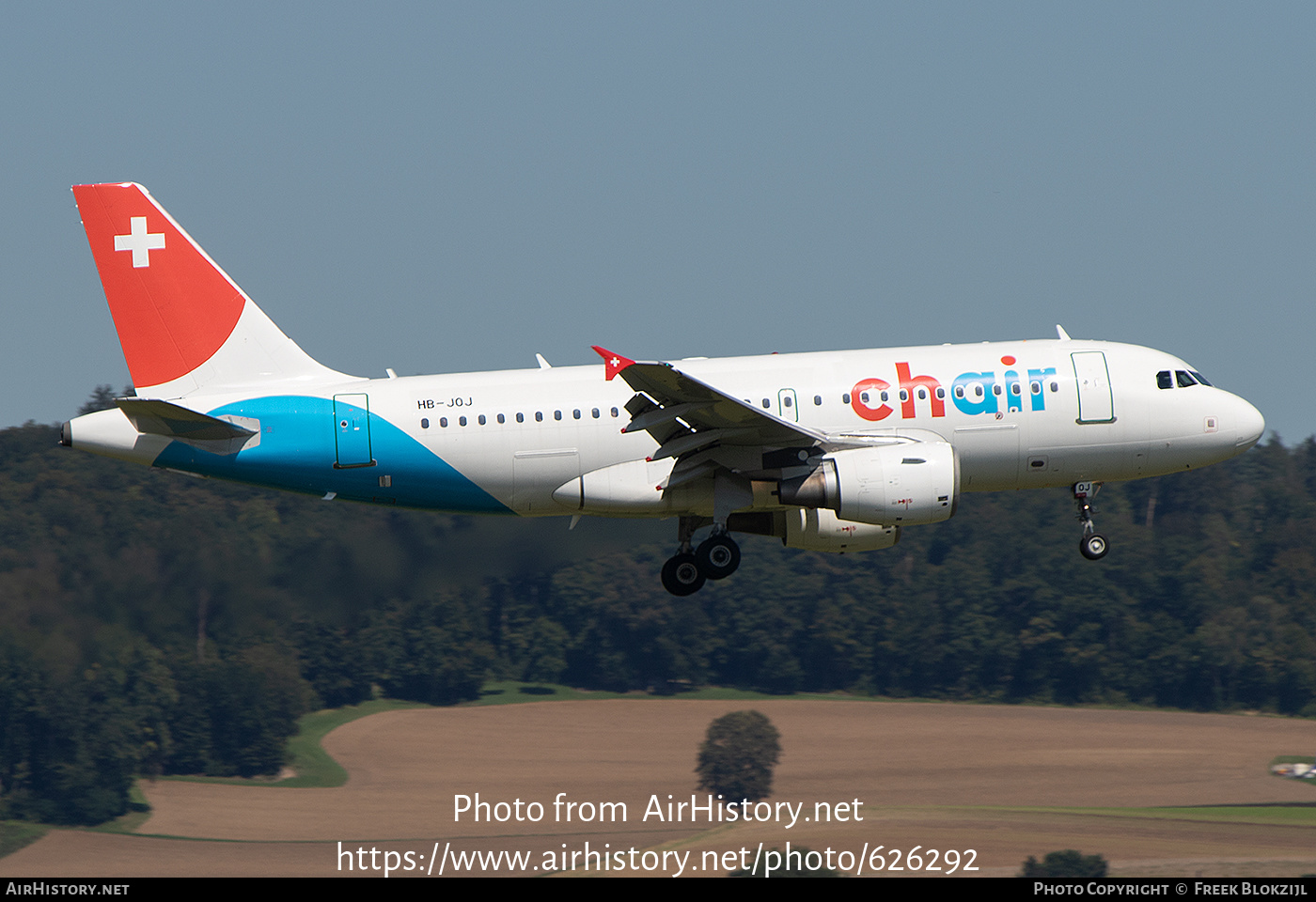 Aircraft Photo of HB-JOJ | Airbus A319-112 | Chair Airlines | AirHistory.net #626292