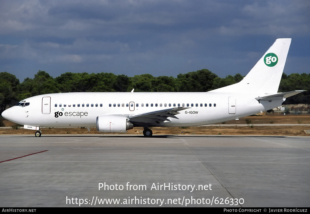 Aircraft Photo of G-IGOW | Boeing 737-3Y0 | Go Fly | AirHistory.net #626330