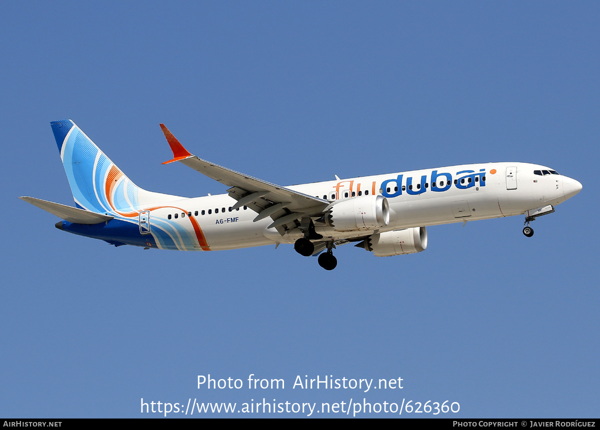 Aircraft Photo of A6-FMF | Boeing 737-8 Max 8 | Flydubai | AirHistory.net #626360