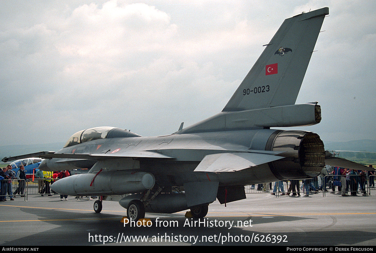 Aircraft Photo of 90-0023 | General Dynamics F-16D Fighting Falcon | Turkey - Air Force | AirHistory.net #626392