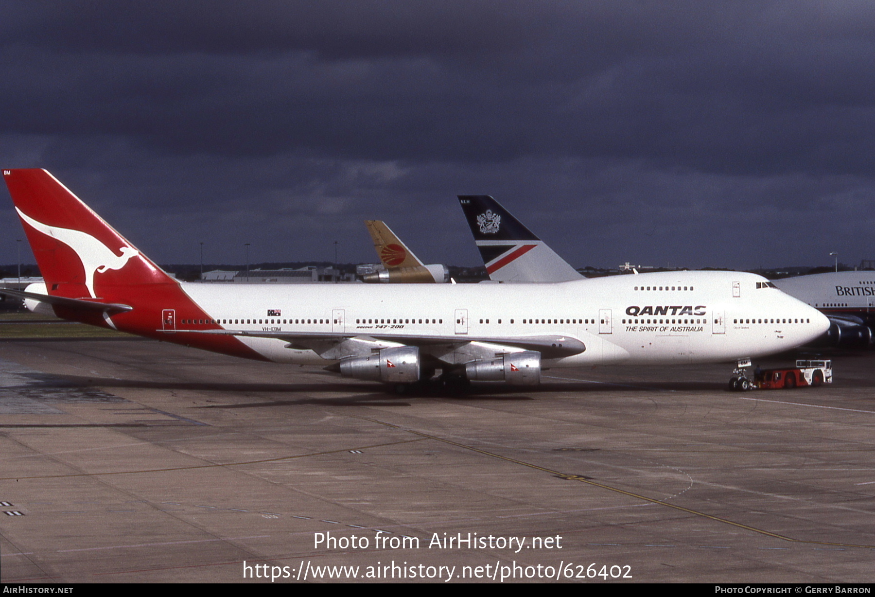 Aircraft Photo of VH-EBM | Boeing 747-238B | Qantas | AirHistory.net #626402