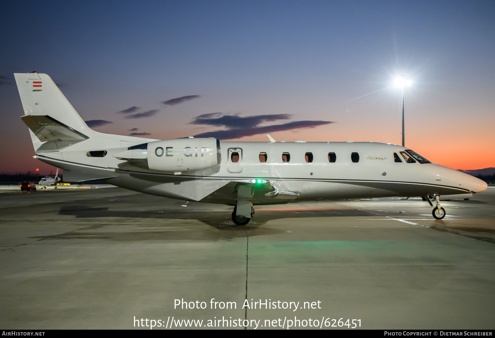 Aircraft Photo of OE-GIP | Cessna 560XL Citation XLS+ | Global Jet | AirHistory.net #626451