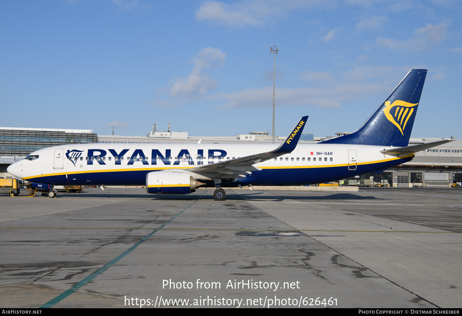 Aircraft Photo of 9H-QAR | Boeing 737-8AS | Ryanair | AirHistory.net #626461