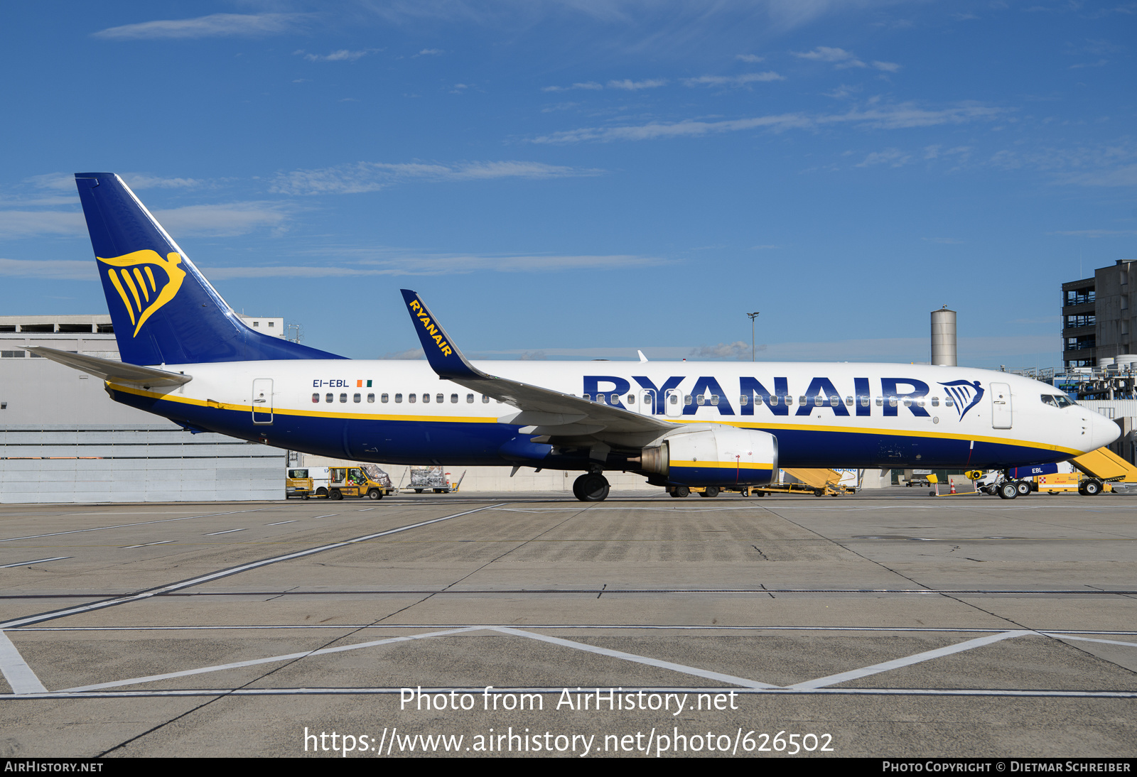 Aircraft Photo of EI-EBL | Boeing 737-8AS | Ryanair | AirHistory.net #626502