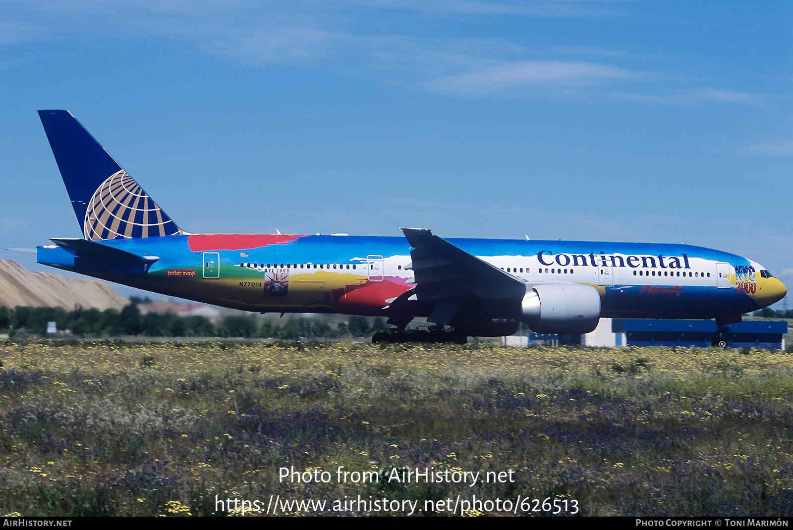 Aircraft Photo of N77014 | Boeing 777-224/ER | Continental Airlines | AirHistory.net #626513