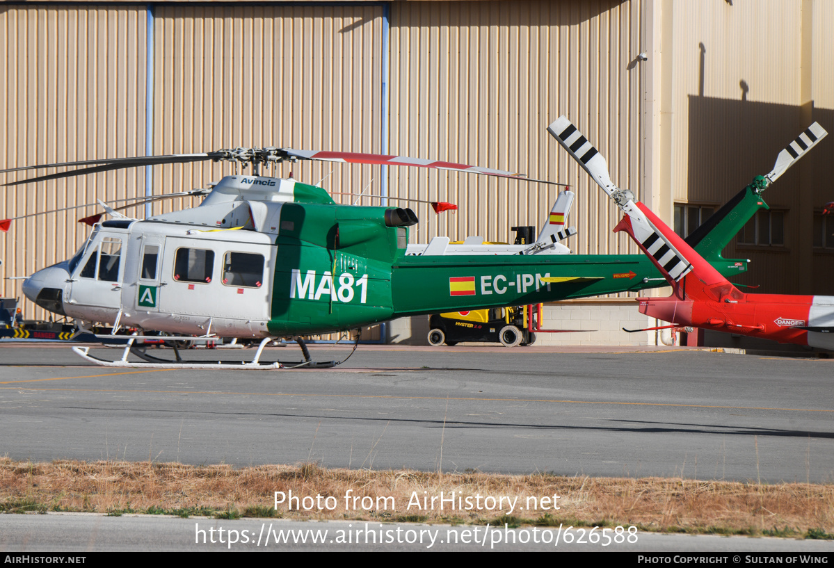 Aircraft Photo of EC-IPM | Bell 412 | Junta de Andalucía - Consejería de Salud | AirHistory.net #626588