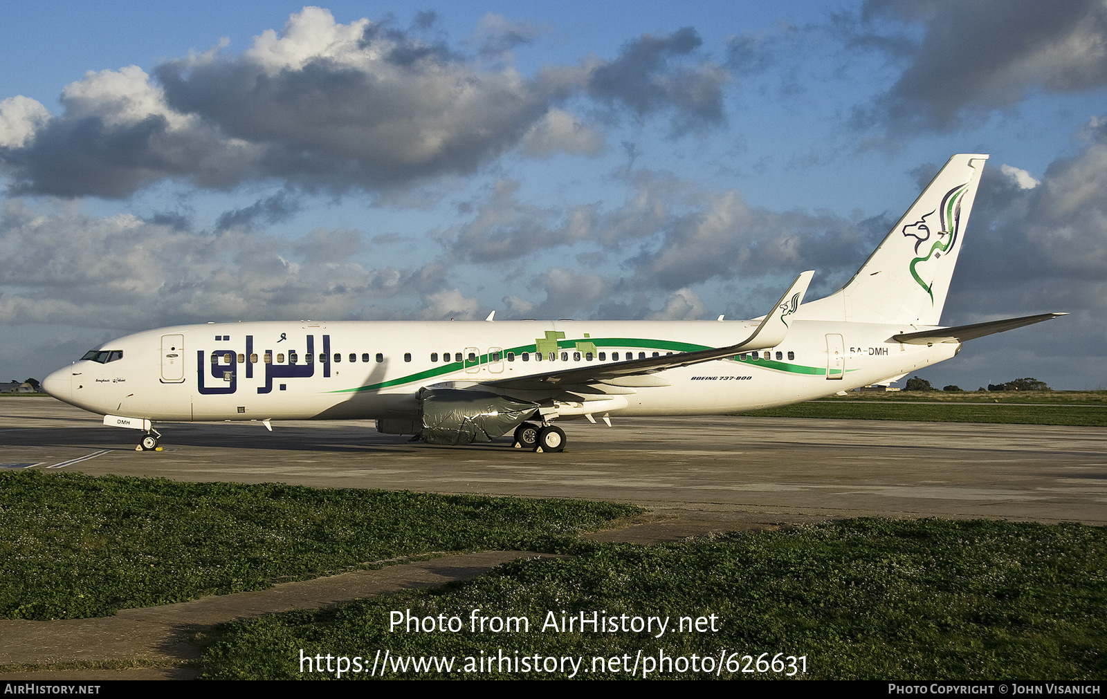 Aircraft Photo of 5A-DMH | Boeing 737-8GK | Buraq Air | AirHistory.net #626631