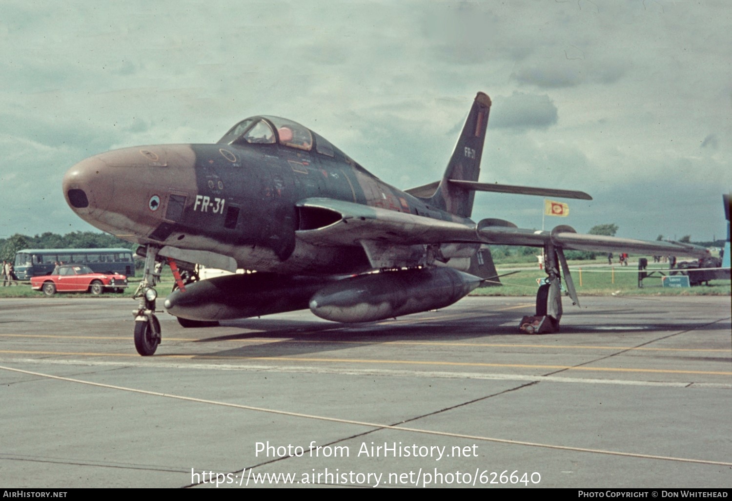 Aircraft Photo of FR-31 | Republic RF-84F Thunderflash | Belgium - Air Force | AirHistory.net #626640