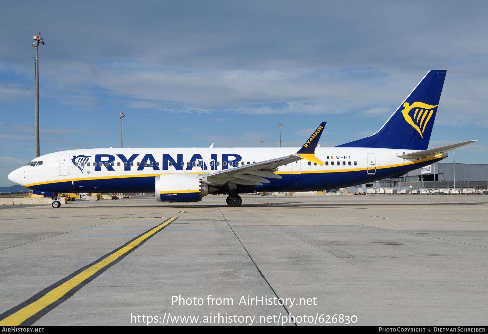 Aircraft Photo of EI-IFT | Boeing 737-8200 Max 200 | Ryanair | AirHistory.net #626830