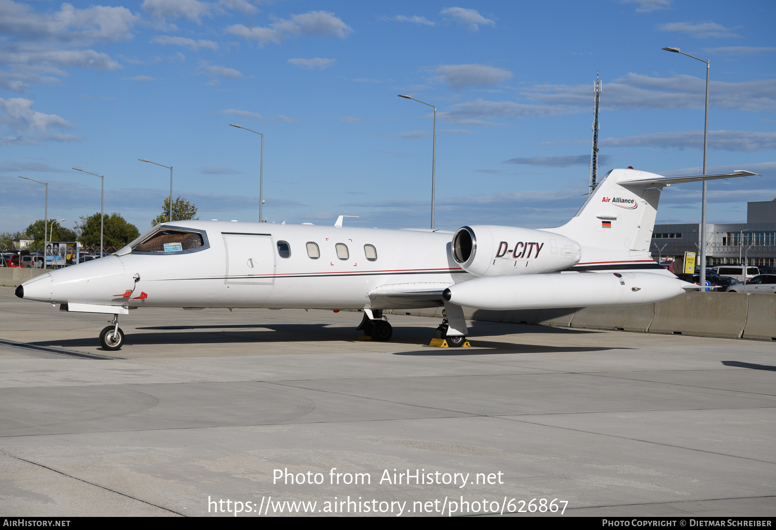 Aircraft Photo of D-CITY | Gates Learjet 35A | Air Alliance | AirHistory.net #626867