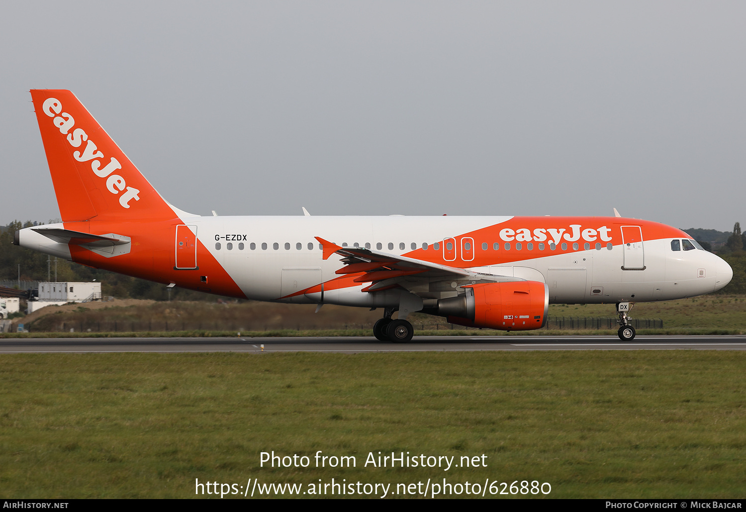 Aircraft Photo of G-EZDX | Airbus A319-111 | EasyJet | AirHistory.net #626880