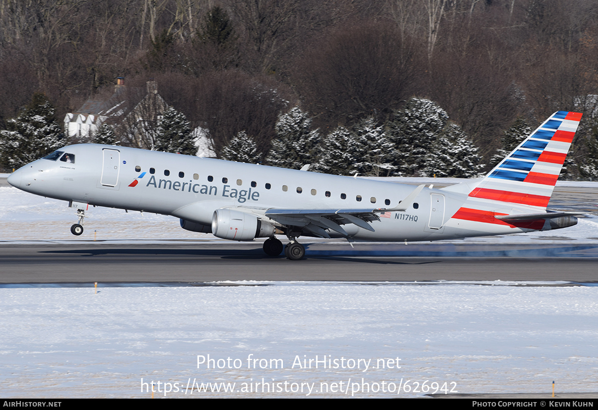 Aircraft Photo of N117HQ | Embraer 175LR (ERJ-170-200LR) | American Eagle | AirHistory.net #626942