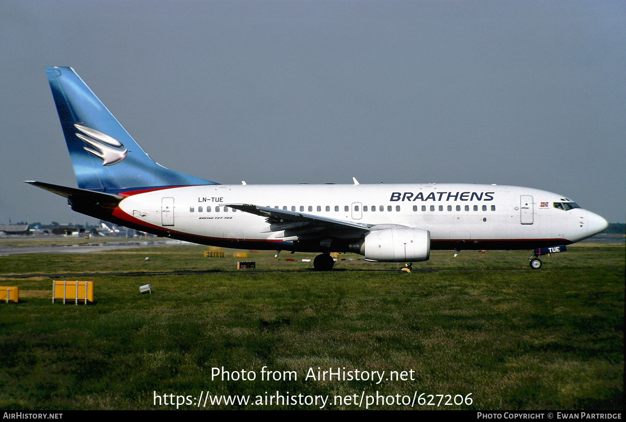 Aircraft Photo of LN-TUE | Boeing 737-705 | Braathens | AirHistory.net #627206