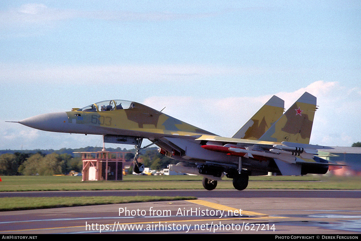 Aircraft Photo of 603 | Sukhoi Su-30MK | Russia - Air Force | AirHistory.net #627214