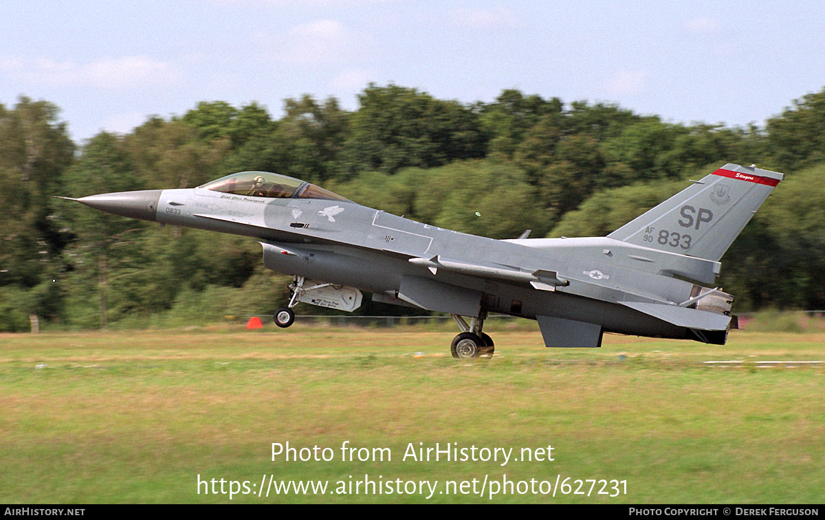 Aircraft Photo of 90-0833 / AF90-833 | Lockheed F-16CJ Fighting Falcon | USA - Air Force | AirHistory.net #627231