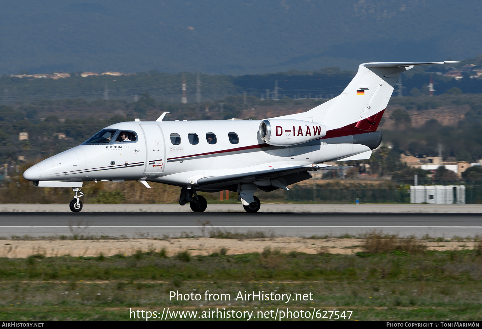 Aircraft Photo of D-IAAW | Embraer EMB-500 Phenom 100 | Arcus Air | AirHistory.net #627547