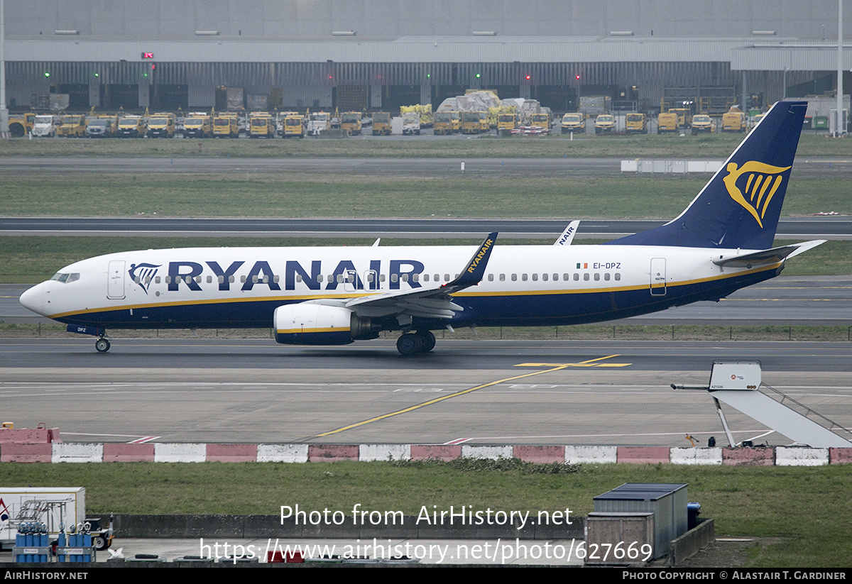 Aircraft Photo of EI-DPZ | Boeing 737-8AS | Ryanair | AirHistory.net #627669