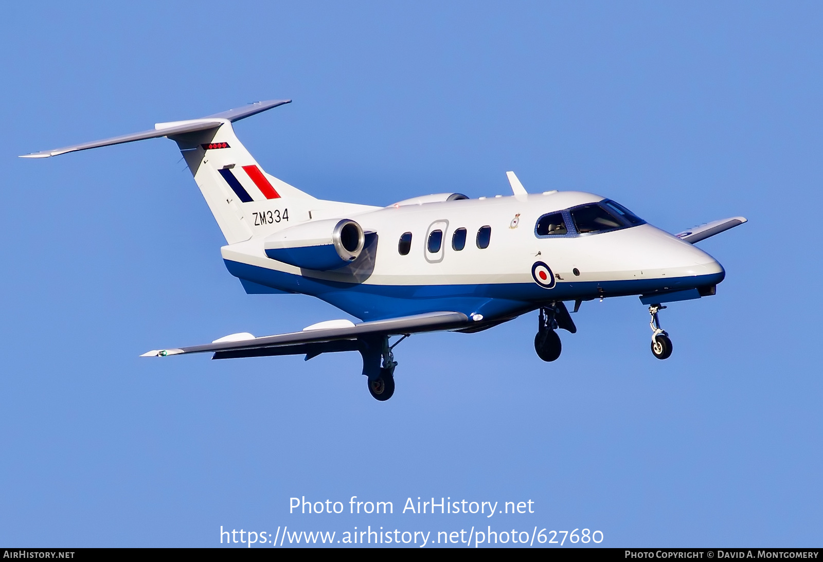 Aircraft Photo of ZM334 | Embraer EMB-500 Phenom 100 | UK - Air Force | AirHistory.net #627680