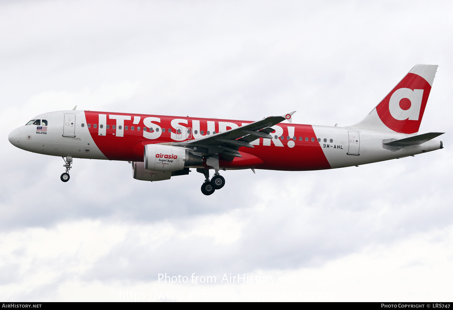 Aircraft Photo of 9M-AHL | Airbus A320-216 | AirAsia | AirHistory.net #627905