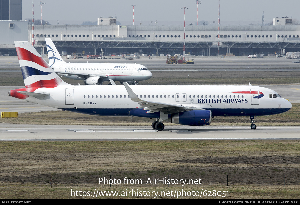 Aircraft Photo of G-EUYV | Airbus A320-232 | British Airways | AirHistory.net #628051