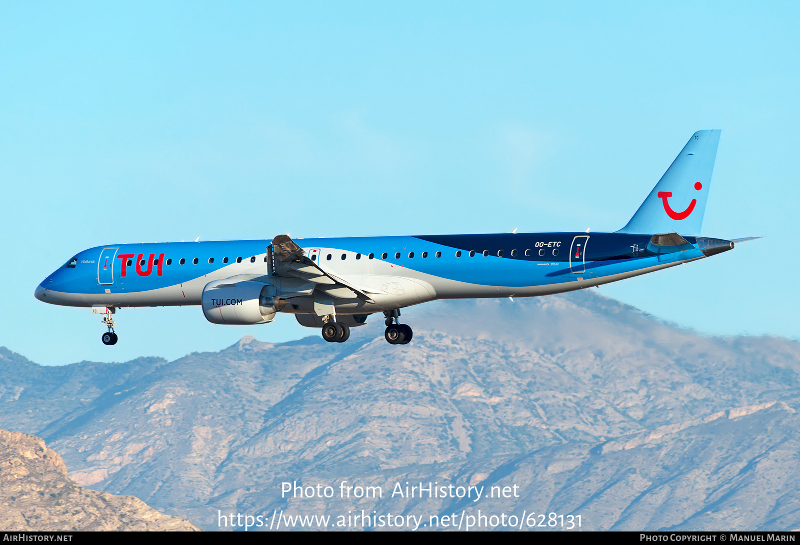 Aircraft Photo of OO-ETC | Embraer 195-E2 (ERJ-190-400) | TUI | AirHistory.net #628131