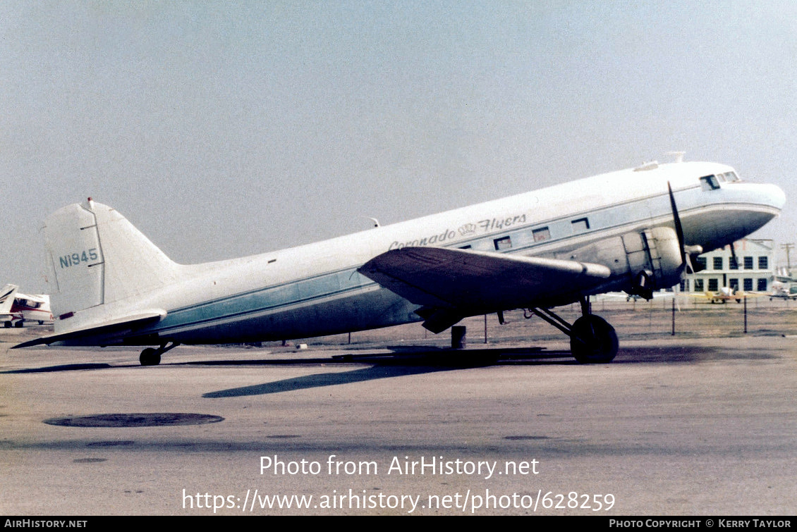 Aircraft Photo of N1945 | Douglas DC-3-G202A | Coronado Flyers | AirHistory.net #628259