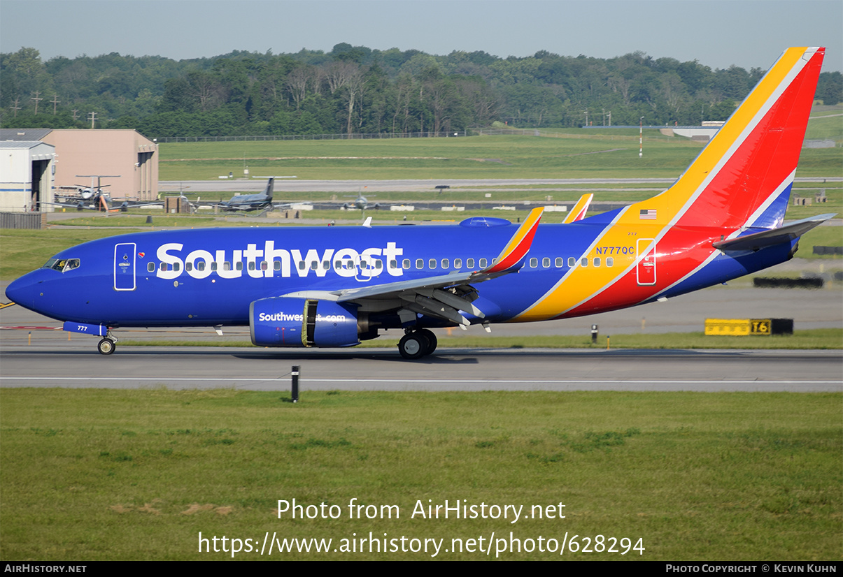 Aircraft Photo of N777QC | Boeing 737-7H4 | Southwest Airlines | AirHistory.net #628294