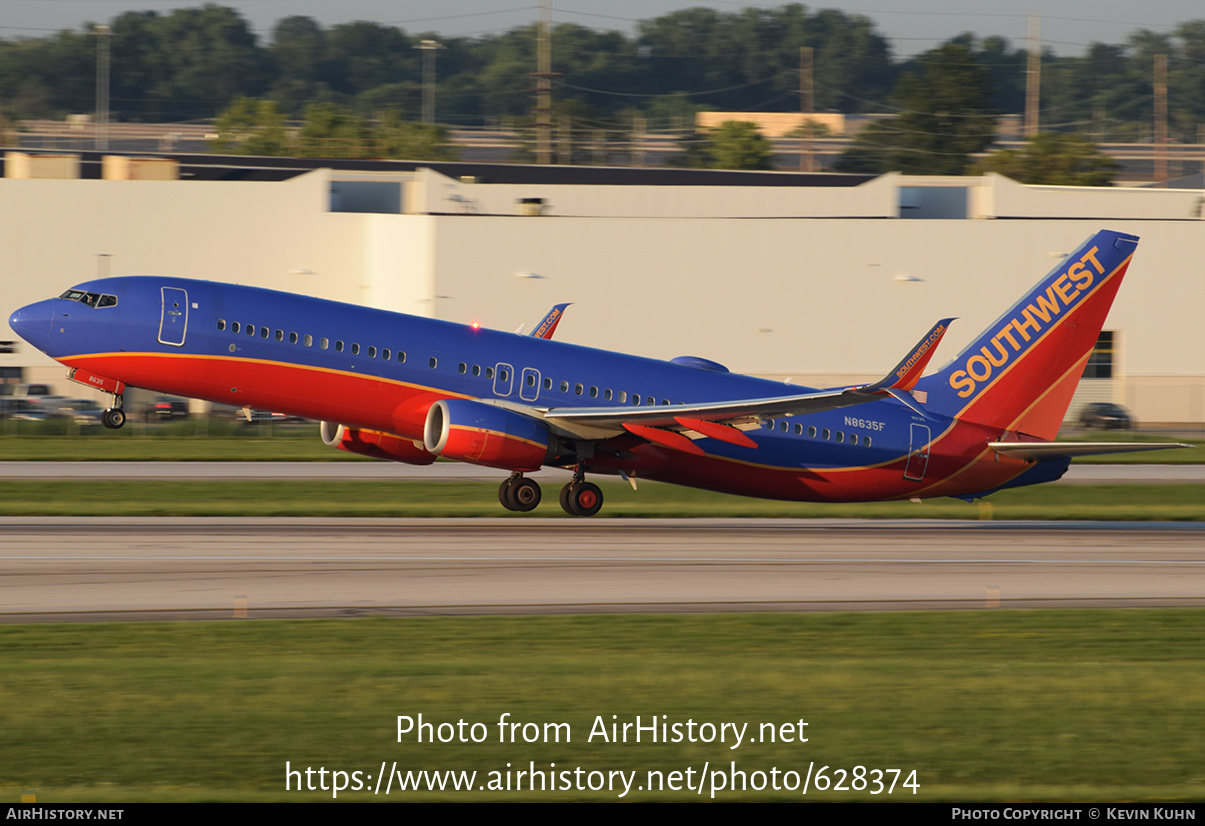 Aircraft Photo of N8635F | Boeing 737-8H4 | Southwest Airlines | AirHistory.net #628374