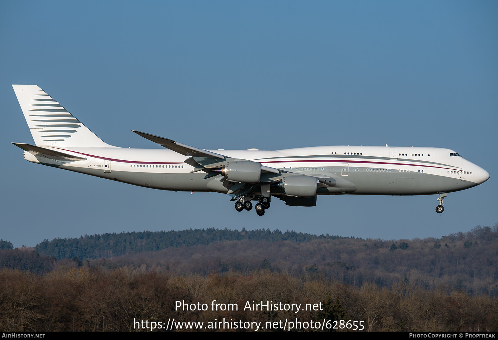 Aircraft Photo of A7-HBJ | Boeing 747-8KB BBJ | AirHistory.net #628655