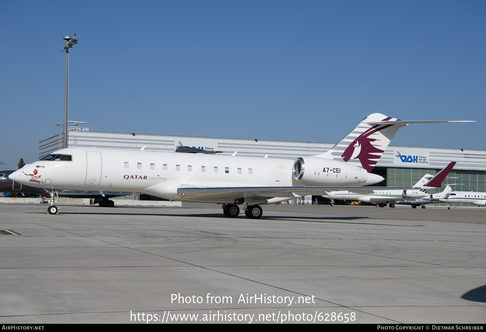 Aircraft Photo of A7-CEI | Bombardier Global 5000 (BD-700-1A11) | Qatar Executive | AirHistory.net #628658