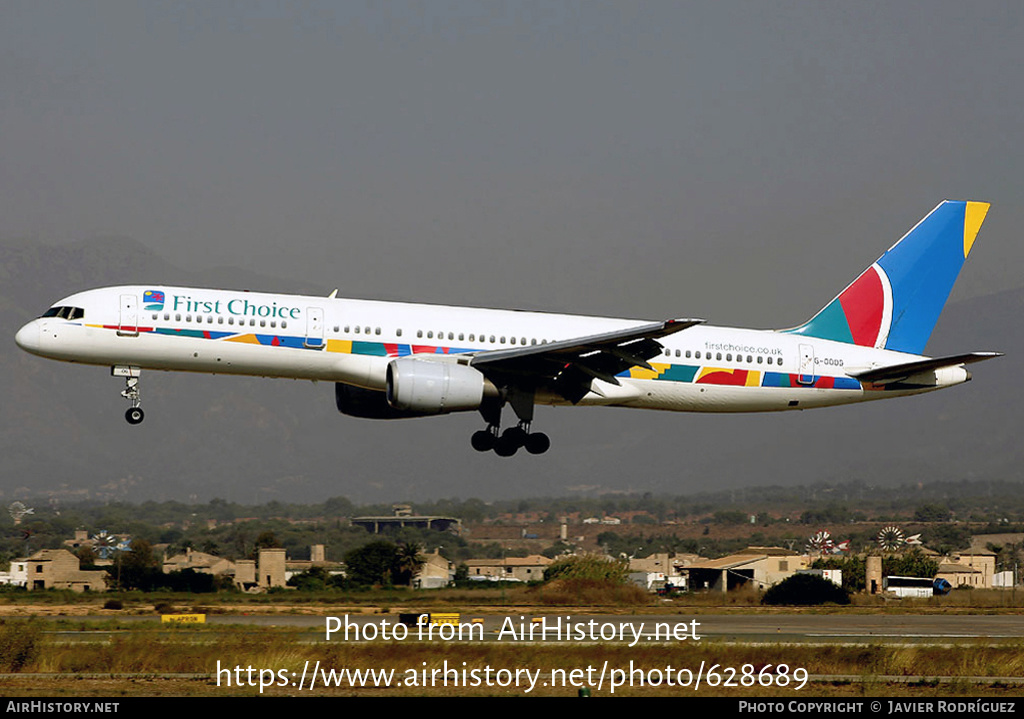 Aircraft Photo of G-OOOG | Boeing 757-23A | First Choice Airways | AirHistory.net #628689