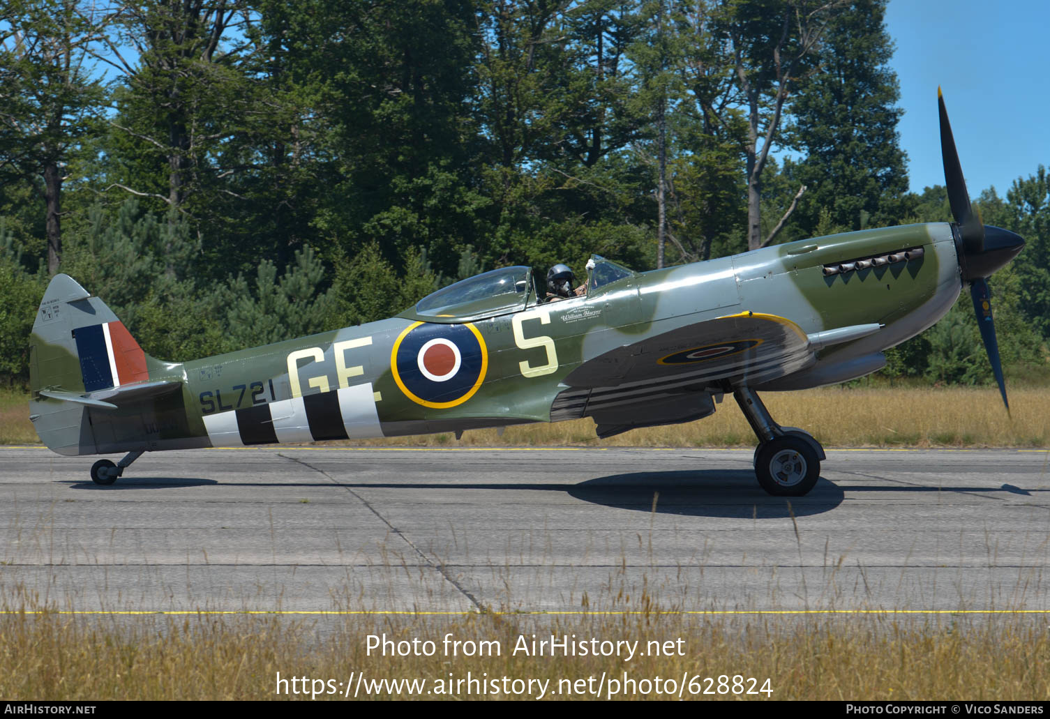 Aircraft Photo of OO-XVI / SL721 | Supermarine 361 Spitfire LF16E | UK - Air Force | AirHistory.net #628824