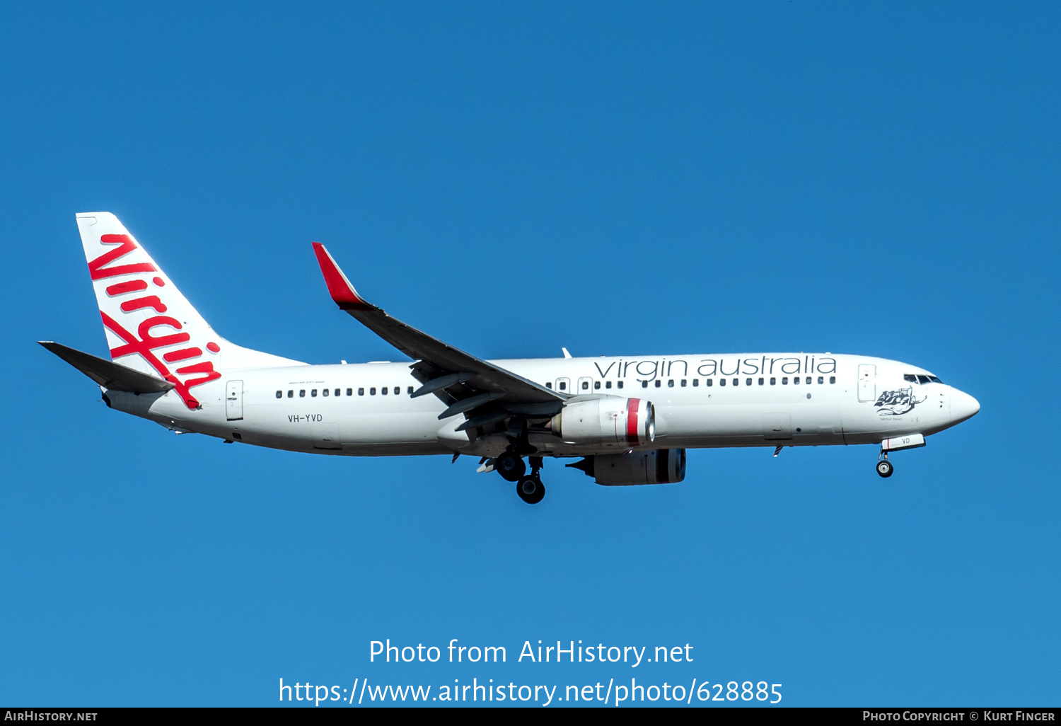 Aircraft Photo of VH-YVD | Boeing 737-8FE | Virgin Australia Airlines | AirHistory.net #628885