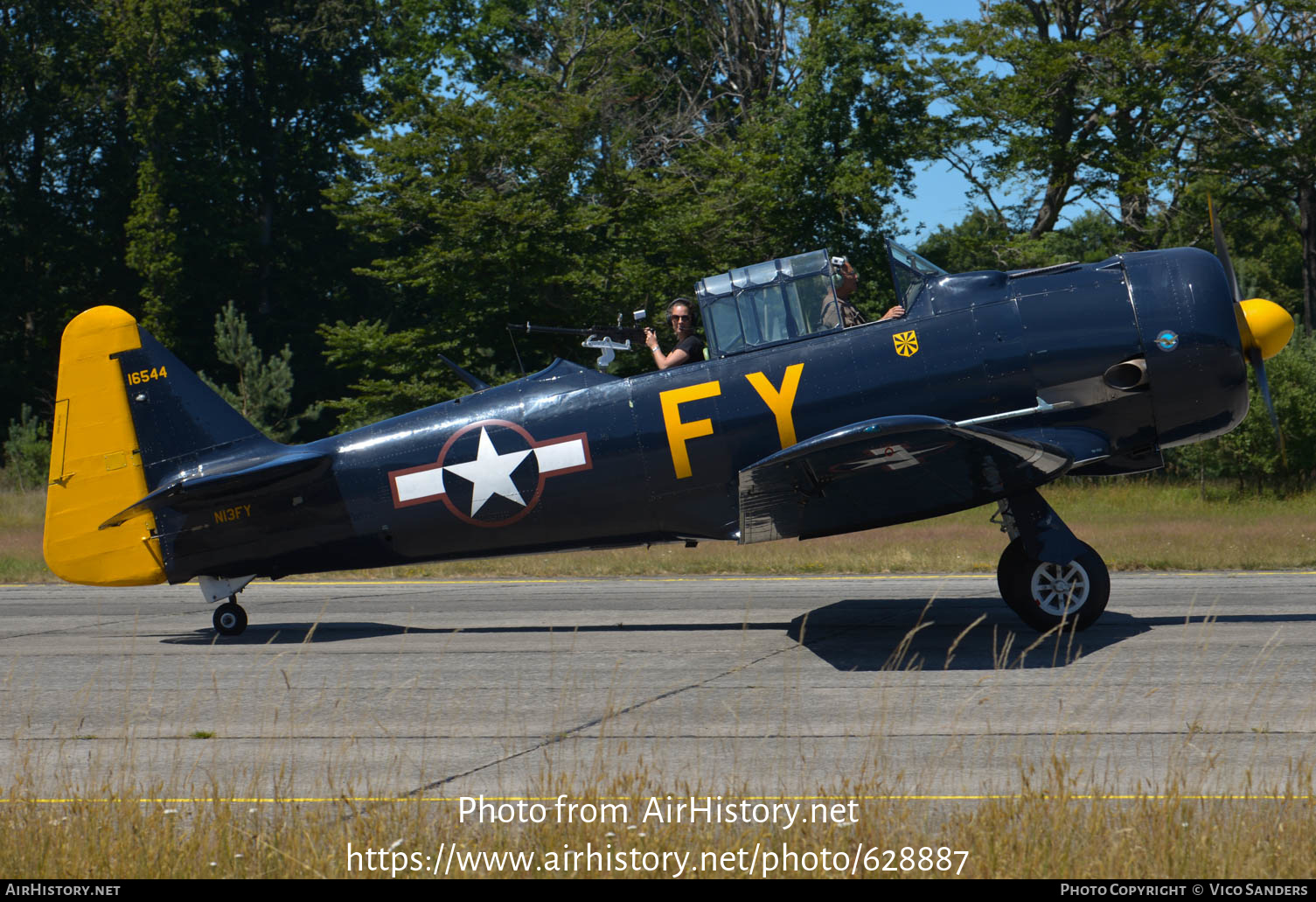 Aircraft Photo of N13FY / 16544 | North American AT-6A Texan | USA - Air Force | AirHistory.net #628887