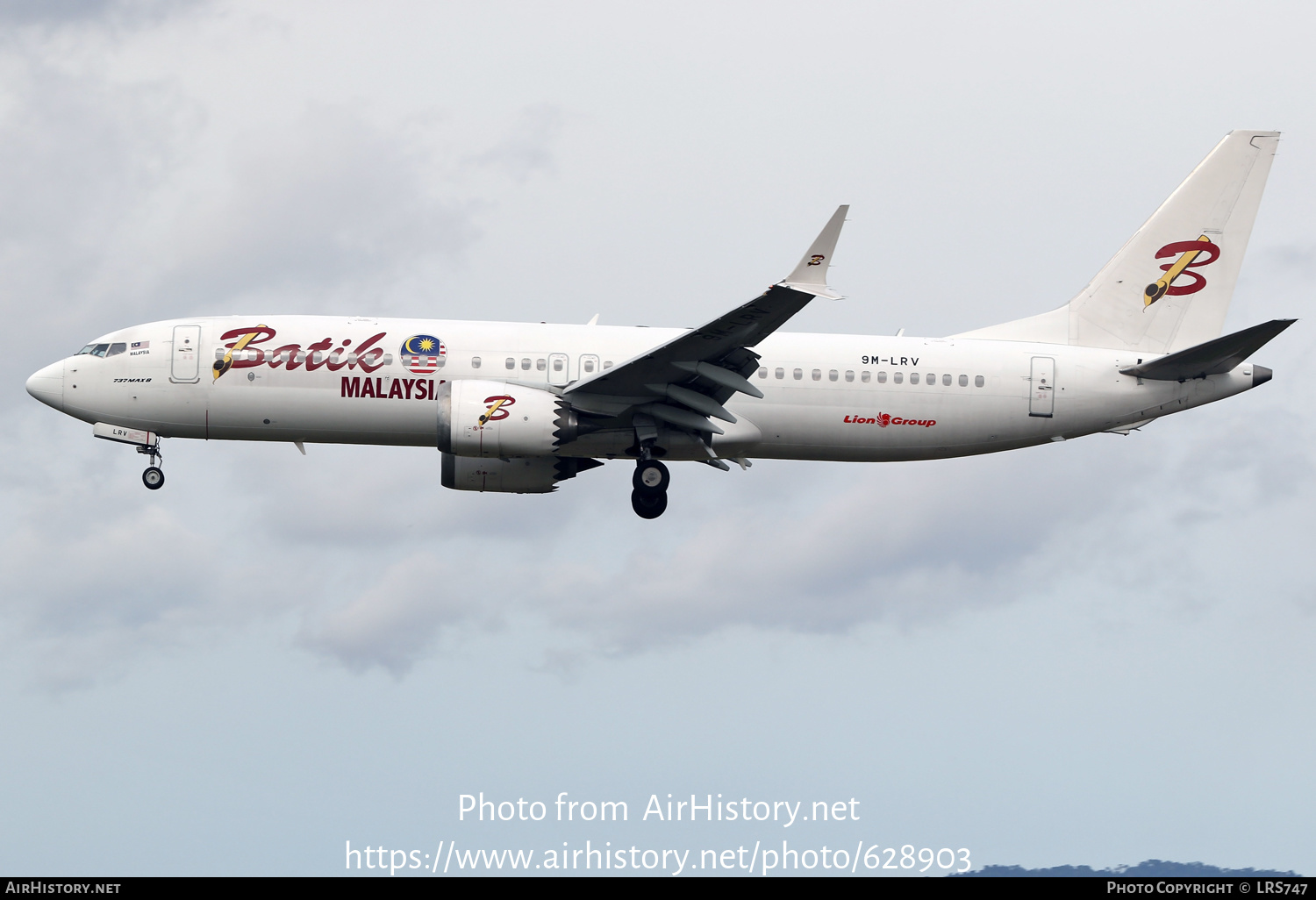 Aircraft Photo of 9M-LRV | Boeing 737-8 Max 8 | Batik Air Malaysia | AirHistory.net #628903