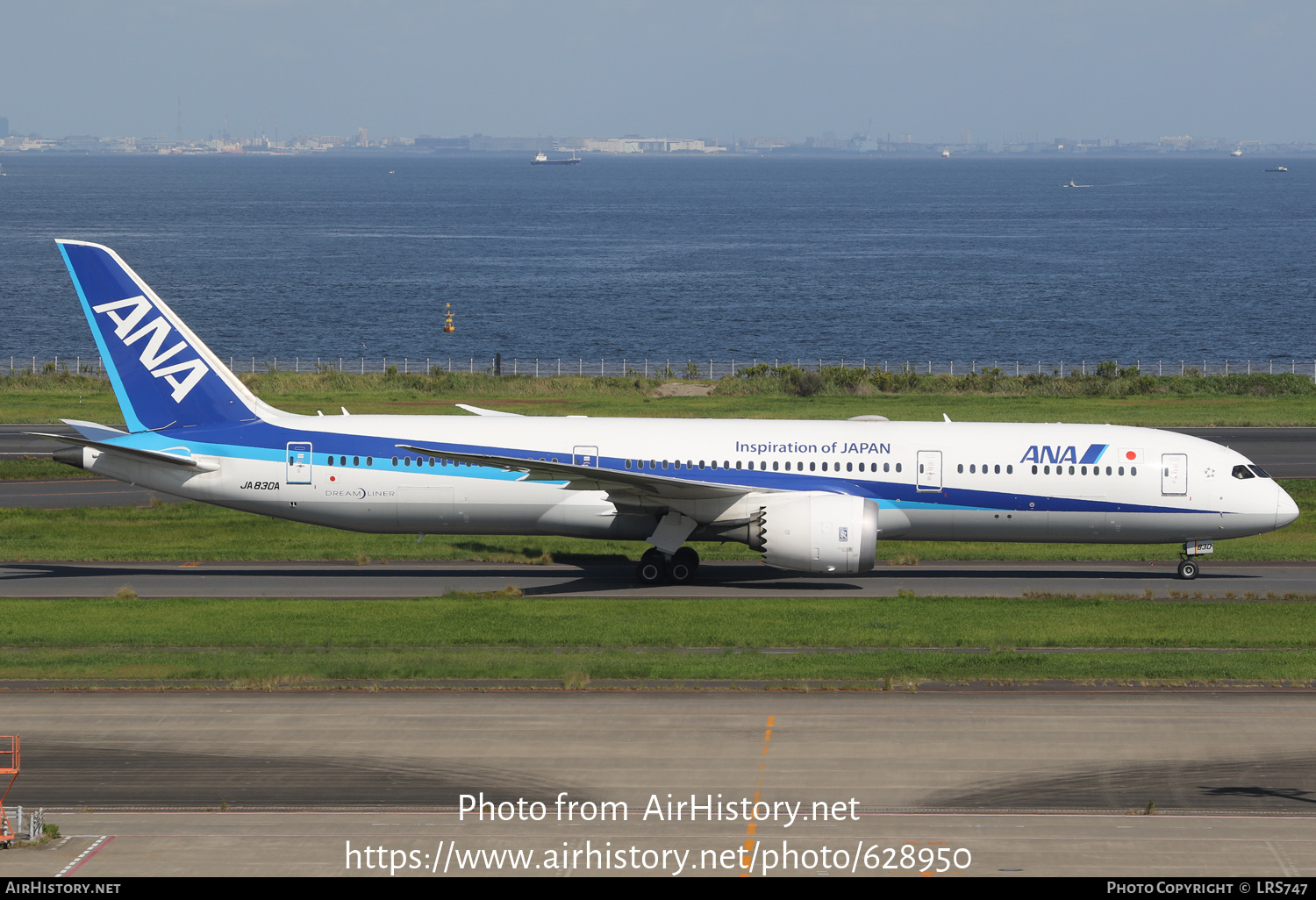 Aircraft Photo of JA830A | Boeing 787-9 Dreamliner | All Nippon Airways - ANA | AirHistory.net #628950