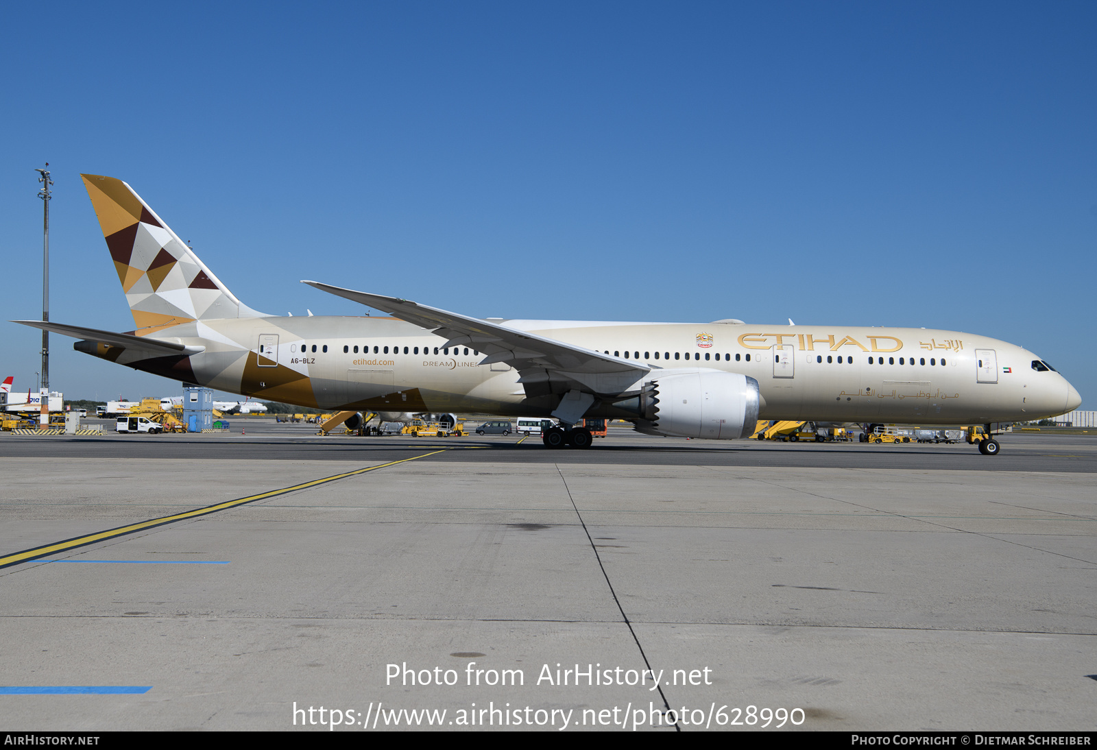 Aircraft Photo of A6-BLZ | Boeing 787-9 Dreamliner | Etihad Airways | AirHistory.net #628990