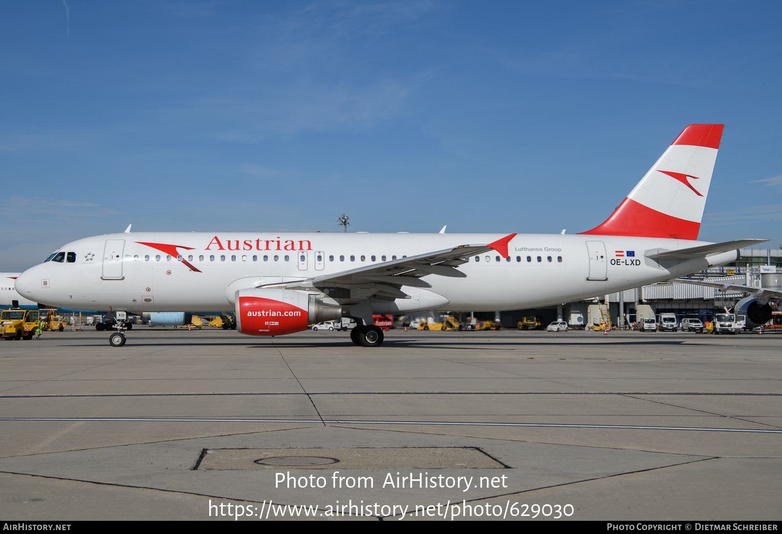 Aircraft Photo of OE-LXD | Airbus A320-216 | Austrian Airlines | AirHistory.net #629030