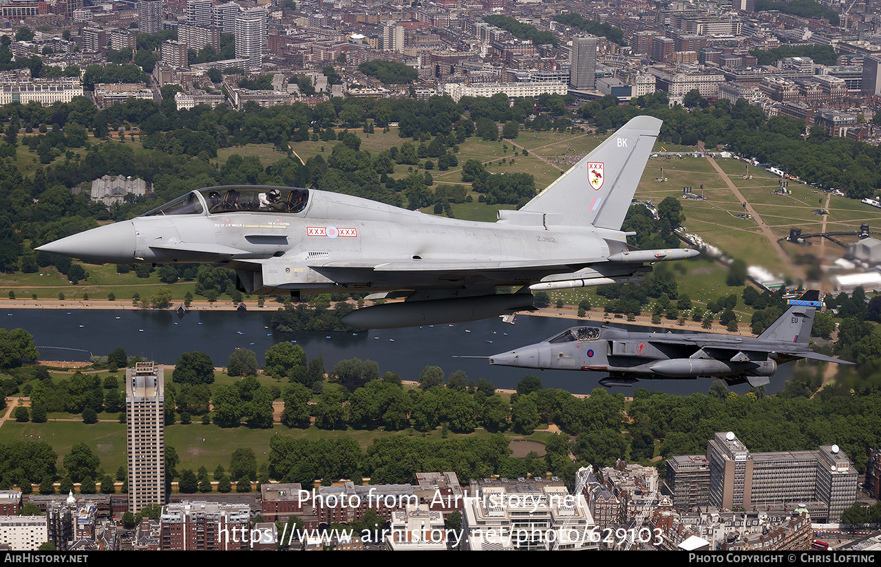 Aircraft Photo of ZJ812 | Eurofighter EF-2000 Typhoon T1 | UK - Air Force | AirHistory.net #629103