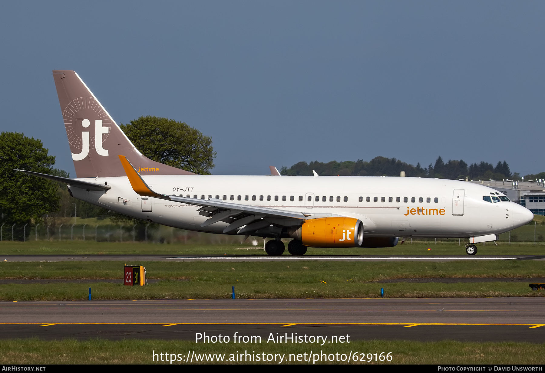 Aircraft Photo of OY-JTT | Boeing 737-73S | Jettime | AirHistory.net #629166