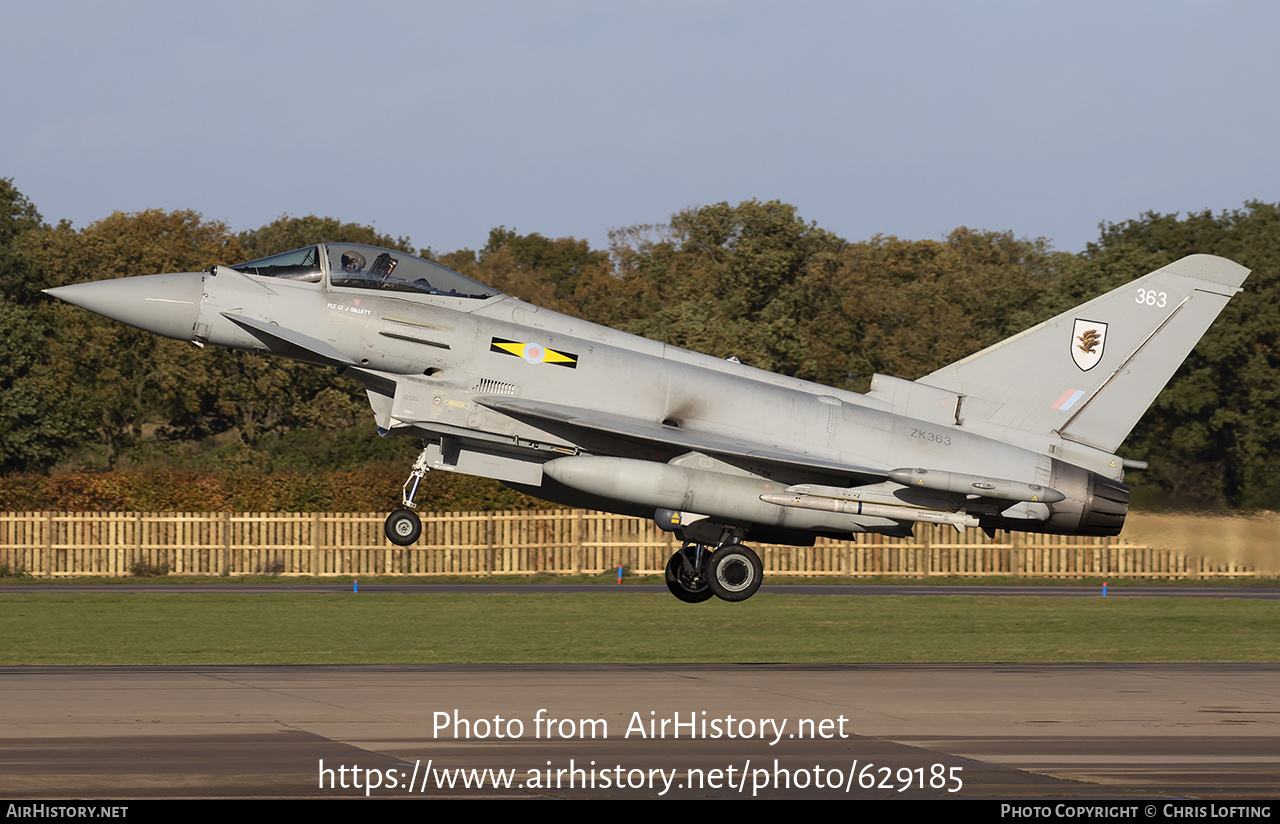 Aircraft Photo of ZK363 | Eurofighter EF-2000 Typhoon FGR4 | UK - Air Force | AirHistory.net #629185