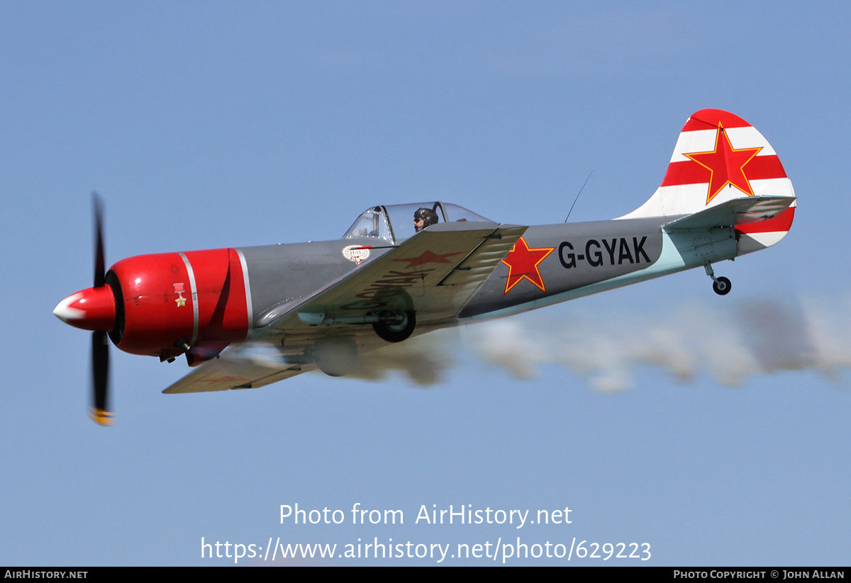 Aircraft Photo of G-GYAK | Yakovlev Yak-50 | Soviet Union - Air Force | AirHistory.net #629223