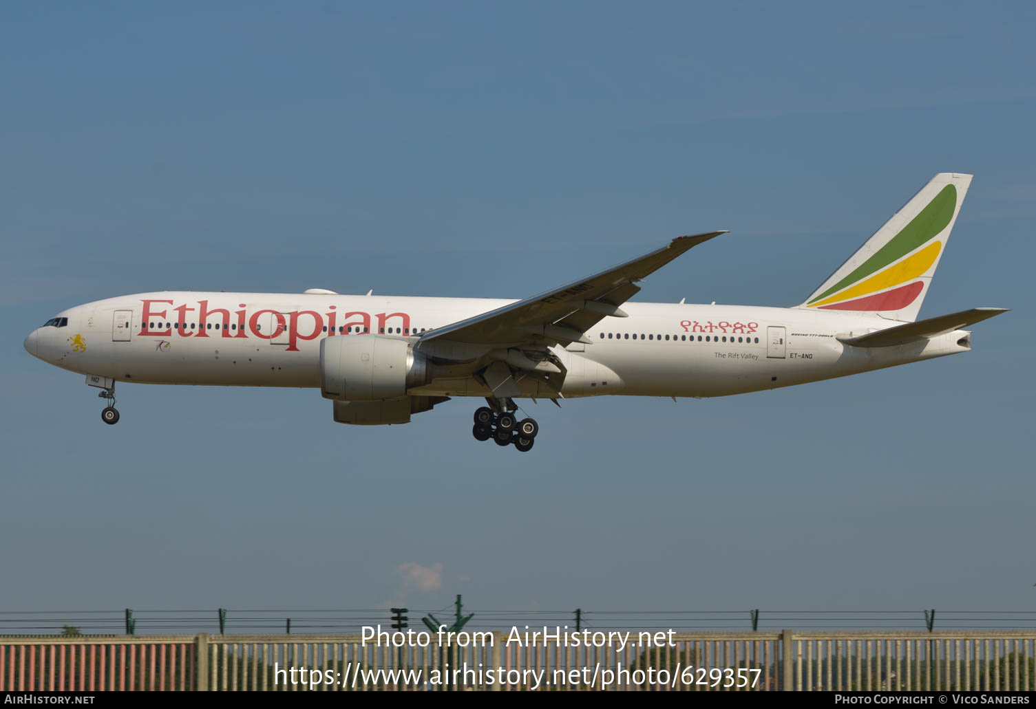 Aircraft Photo of ET-ANO | Boeing 777-260/LR | Ethiopian Airlines | AirHistory.net #629357