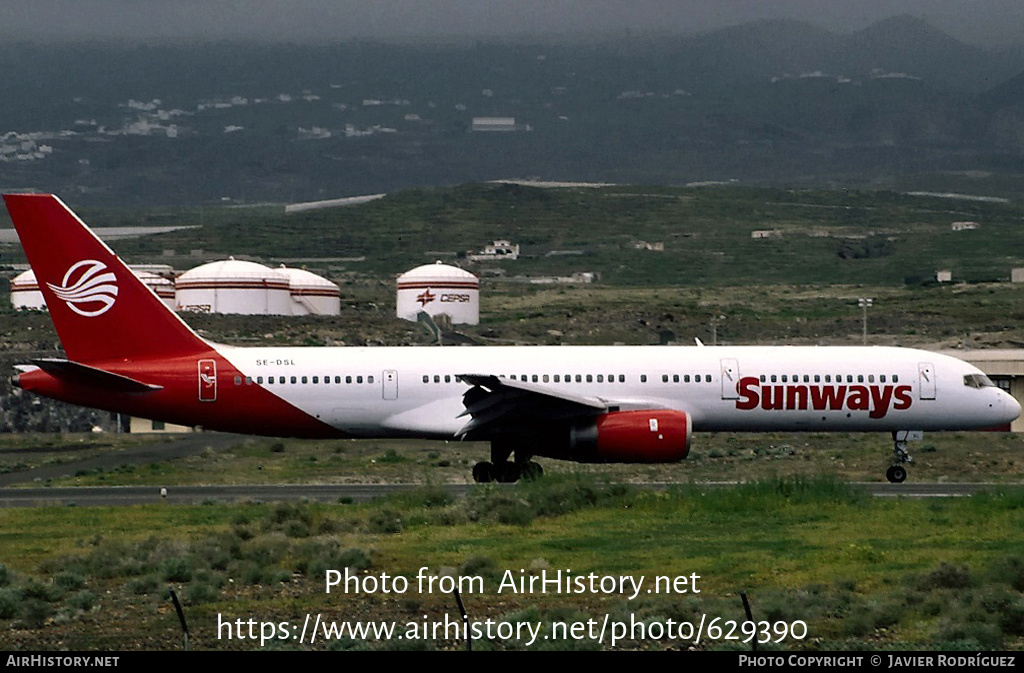 Aircraft Photo of SE-DSL | Boeing 757-236 | Sunways | AirHistory.net #629390