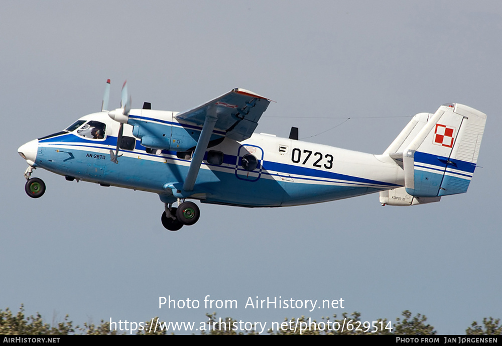 Aircraft Photo of 0723 | PZL-Mielec An-28TD | Poland - Navy | AirHistory.net #629514