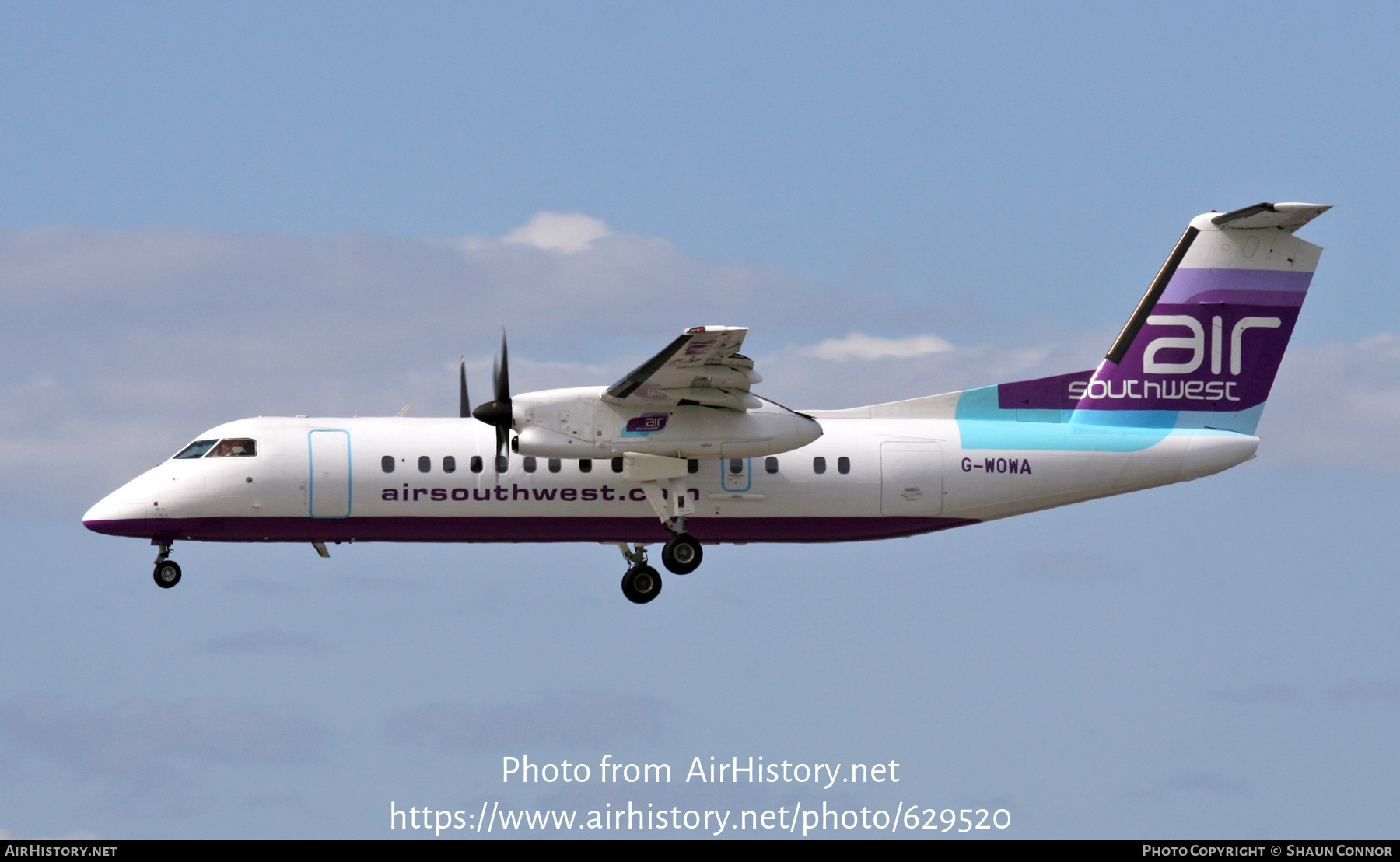 Aircraft Photo of G-WOWA | De Havilland Canada DHC-8-311 Dash 8 | Air Southwest | AirHistory.net #629520