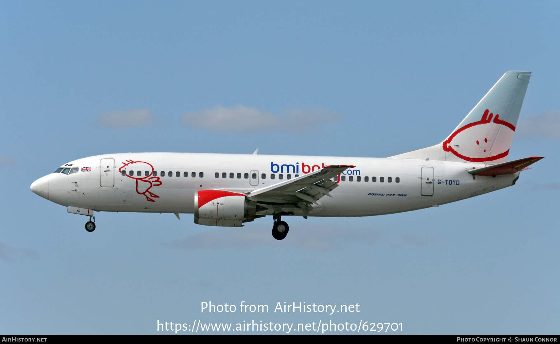 Aircraft Photo of G-TOYD | Boeing 737-3Q8 | Bmibaby | AirHistory.net #629701