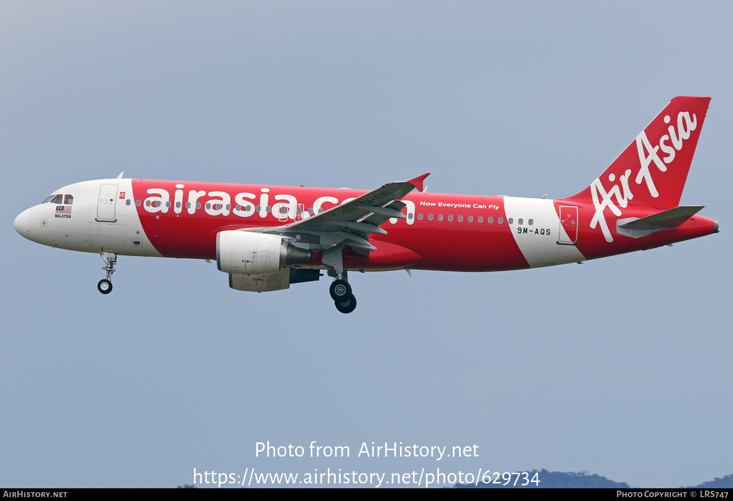 Aircraft Photo of 9M-AQS | Airbus A320-216 | AirAsia | AirHistory.net #629734