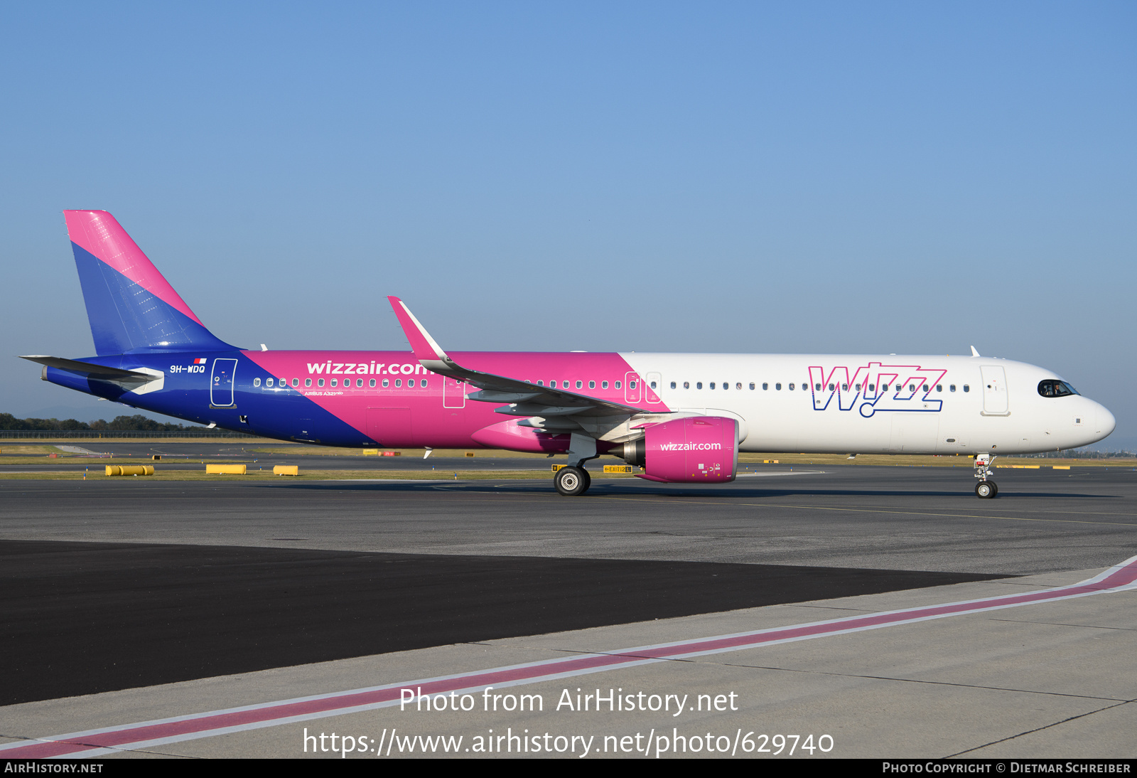 Aircraft Photo of 9H-WDQ | Airbus A321-271NX | Wizz Air | AirHistory.net #629740