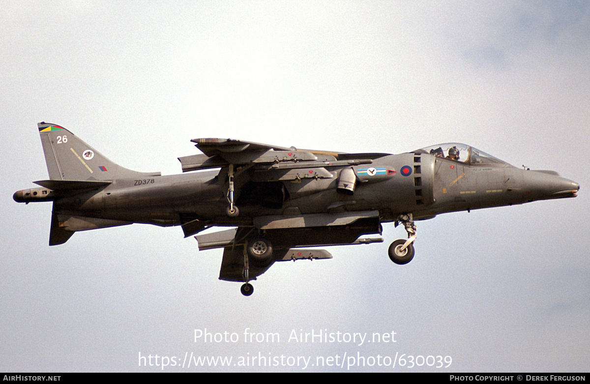 Aircraft Photo of ZD378 | British Aerospace Harrier GR7 | UK - Air Force | AirHistory.net #630039